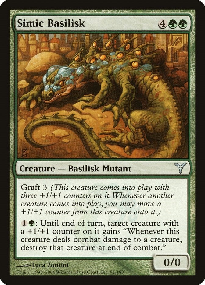 Image for Simic Basilisk (91) (DIS) - Magic: The Gathering