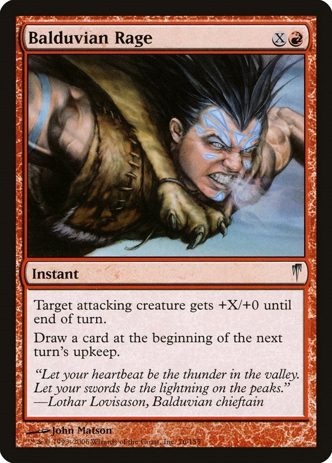 Image for Balduvian Rage (76) (CSP) - Magic: The Gathering