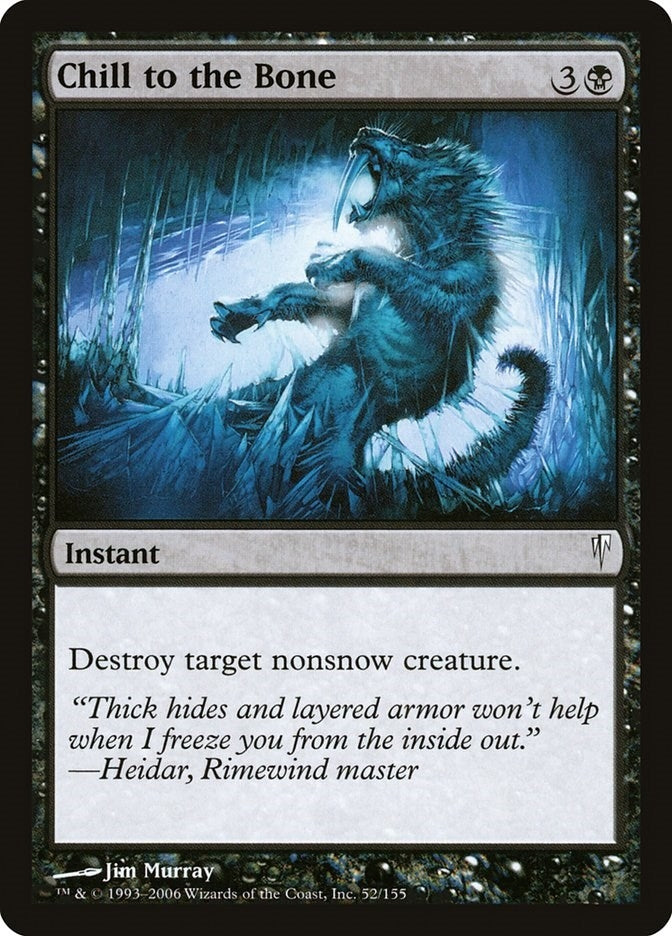 Image for Chill to the Bone (52) (CSP) - Magic: The Gathering