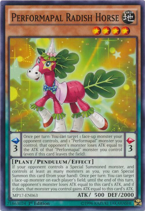Performapal Radish Horse (MP17-EN063) (MP17)