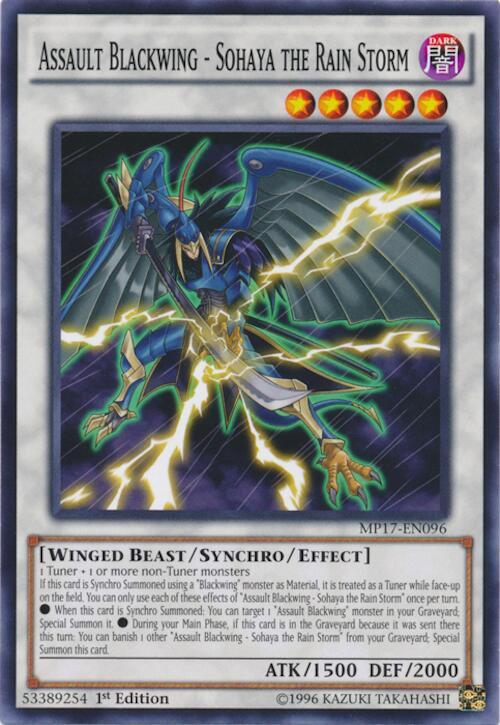 Assault Blackwing - Sohaya the Rain Storm (MP17-EN096) (MP17)