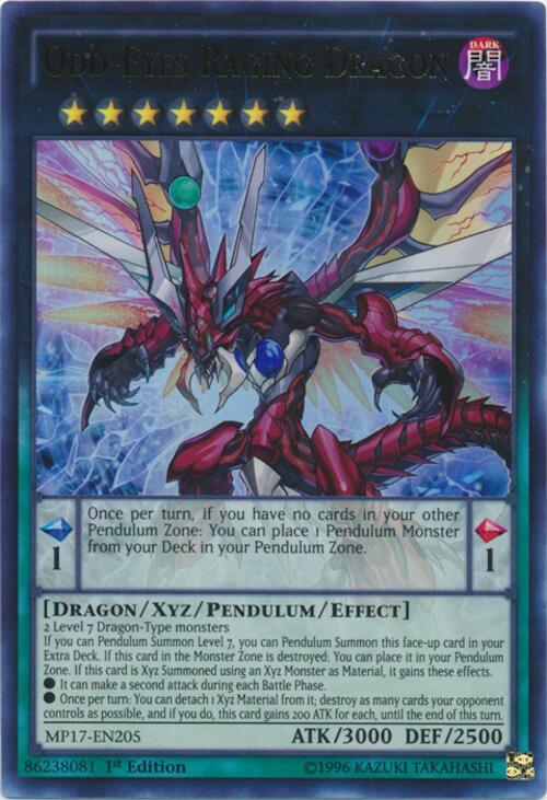 Odd-Eyes Raging Dragon (MP17-EN205) (MP17)