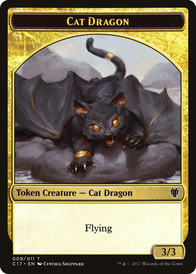 Cat Dragon // Dragon (006) Double-Sided Token (9 // 6) (C17)