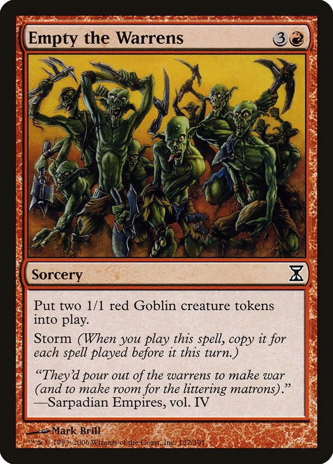 Image for Empty the Warrens (152) (TSP) - Magic: The Gathering