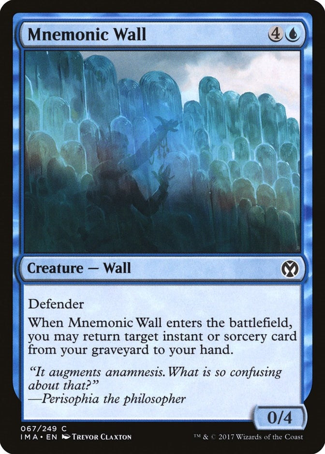 Image for Mnemonic Wall (67) (IMA) - Magic: The Gathering