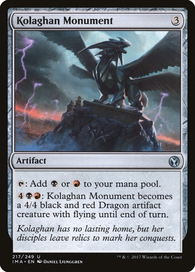Image for Kolaghan Monument (217) (IMA) - Magic: The Gathering