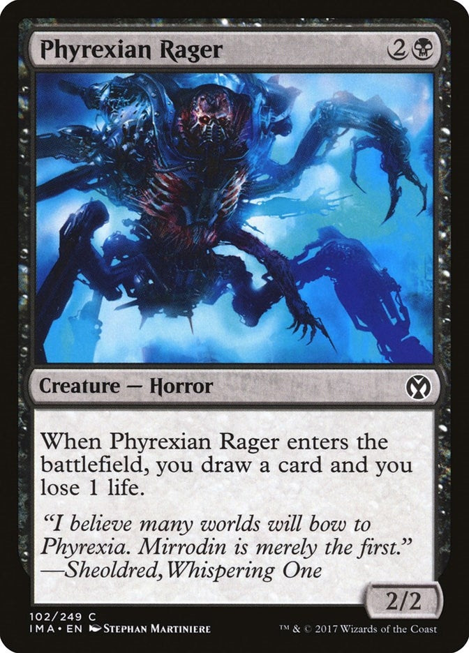 Image for Phyrexian Rager (102) (IMA) - Magic: The Gathering