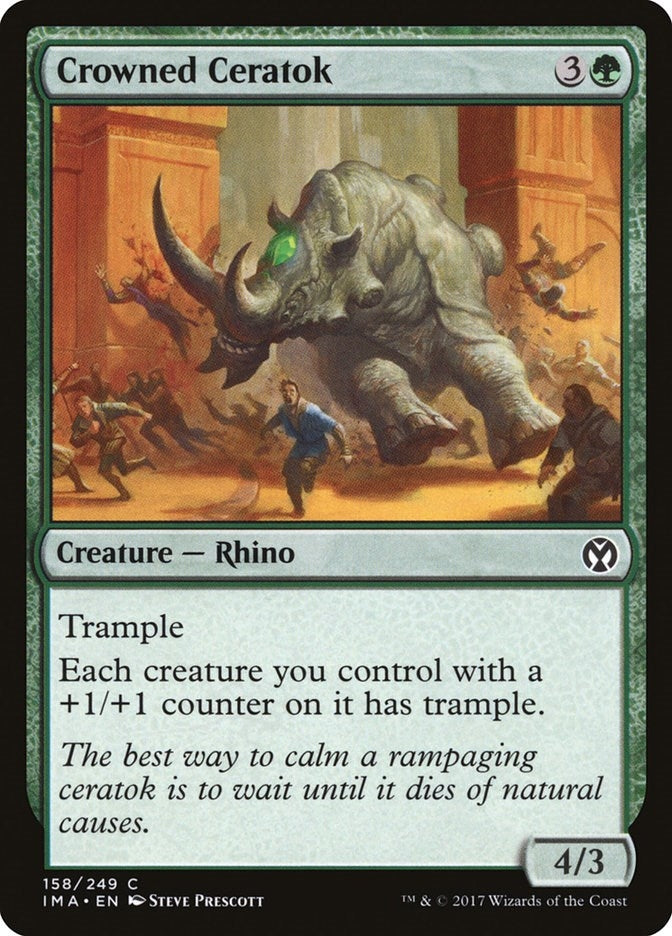 Image for Crowned Ceratok (158) (IMA) - Magic: The Gathering
