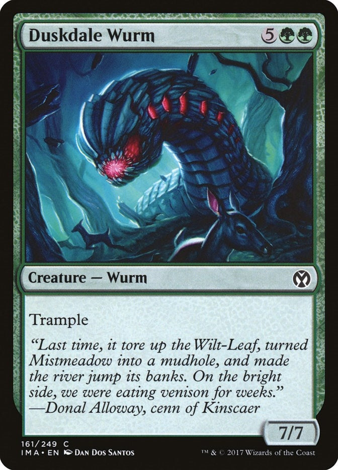 Image for Duskdale Wurm (161) (IMA) - Magic: The Gathering