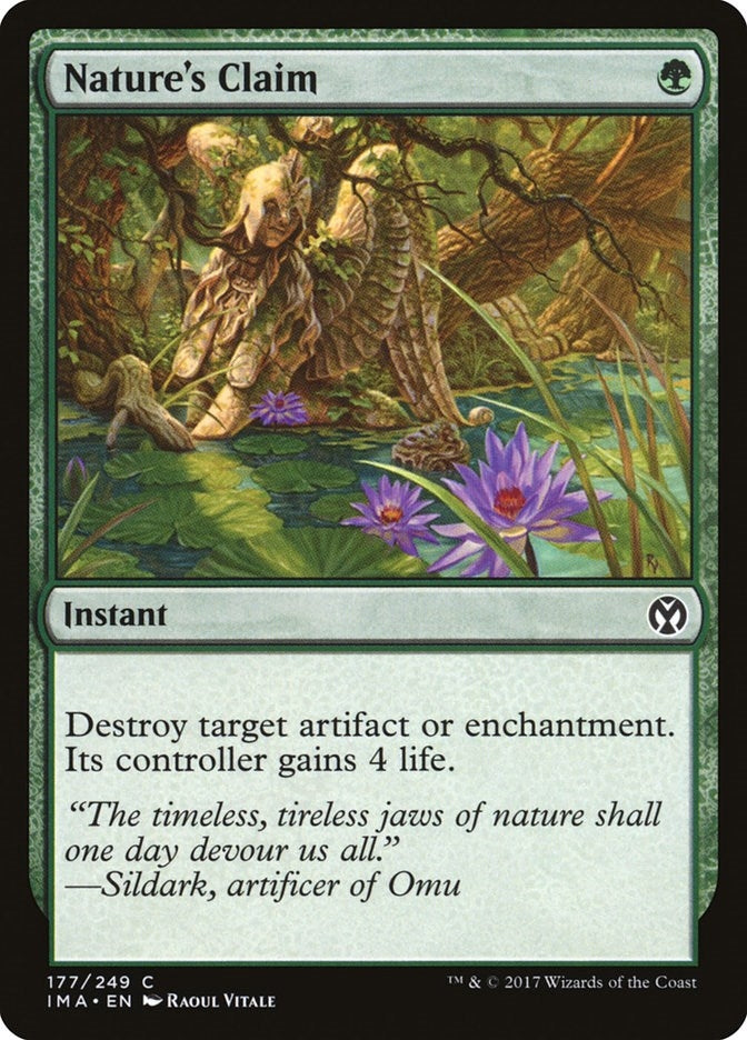 Image for Nature's Claim (177) (IMA) - Magic: The Gathering