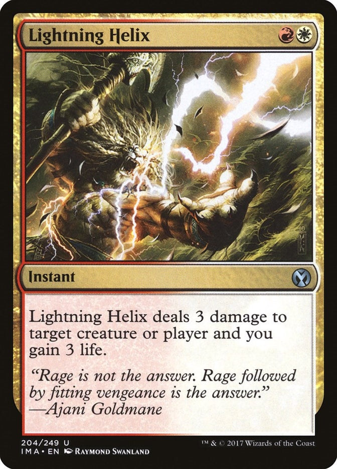Image for Lightning Helix (204) (IMA) - Magic: The Gathering