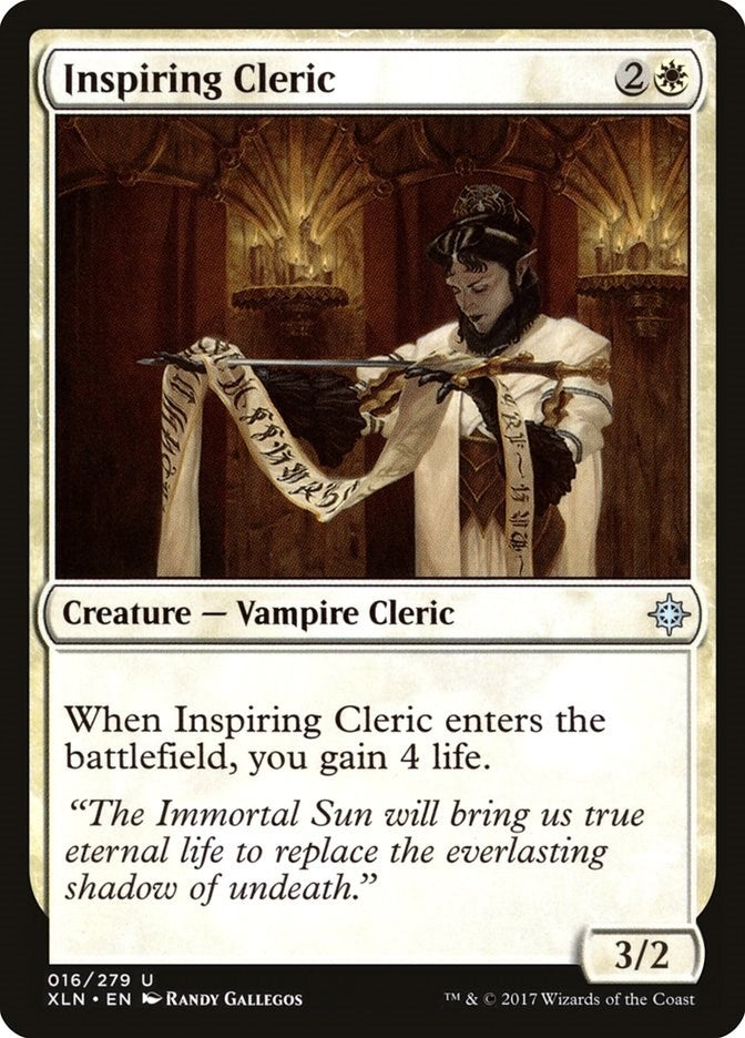Image for Inspiring Cleric (16) (XLN) - Magic: The Gathering