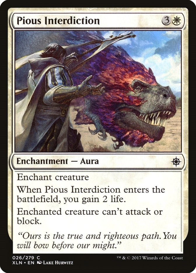 Image for Pious Interdiction (26) (XLN) - Magic: The Gathering