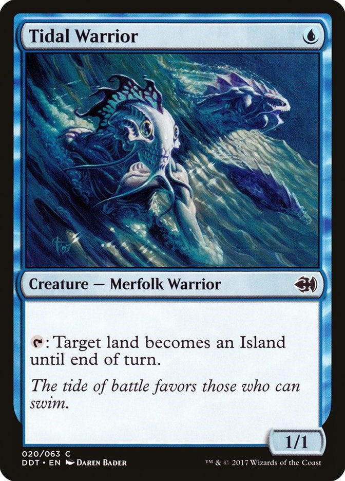 Image for Tidal Warrior (20) (DDT) - Magic: The Gathering
