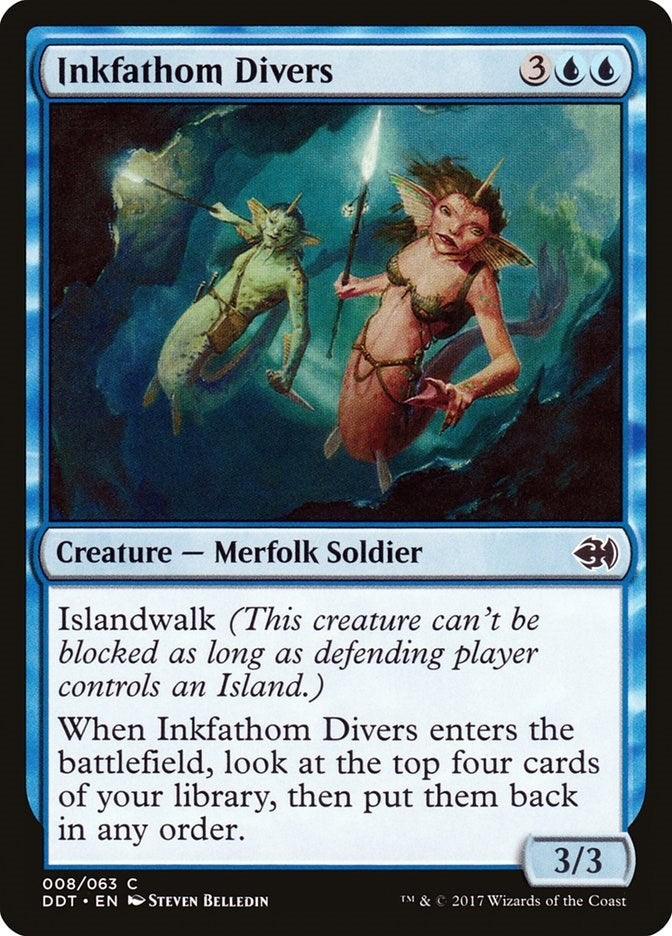 Image for Inkfathom Divers (8) (DDT) - Magic: The Gathering