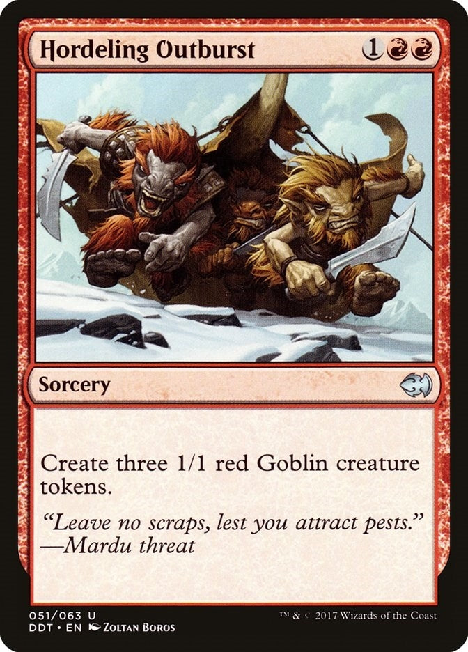 Image for Hordeling Outburst (51) (DDT) - Magic: The Gathering