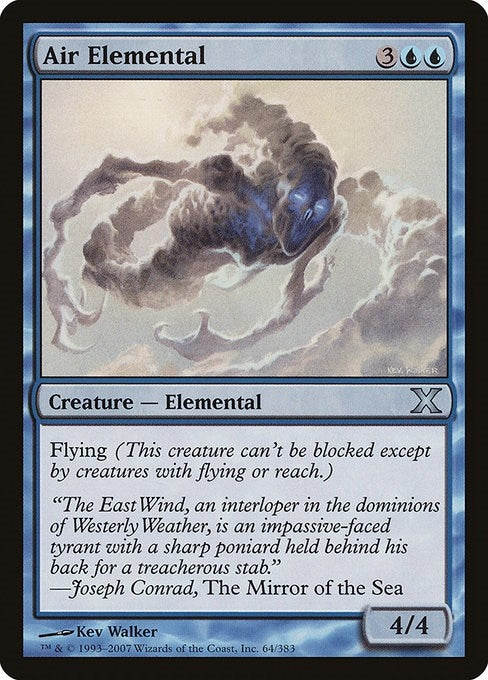 Image for Air Elemental (64) (10E) - Magic: The Gathering