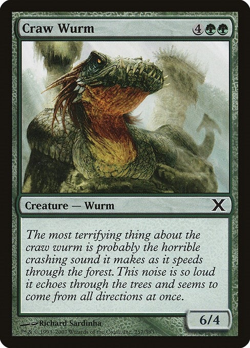 Image for Craw Wurm (257) (10E) - Magic: The Gathering