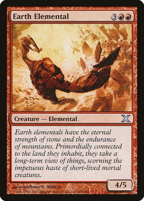 Image for Earth Elemental (199) (10E) - Magic: The Gathering