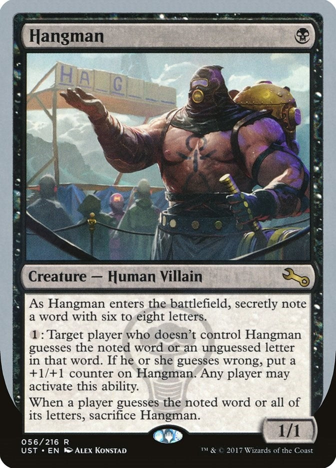 Image for Hangman (56) (UST) - Magic: The Gathering