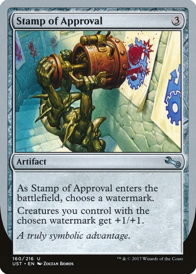 Image for Stamp of Approval (160) (UST) - Magic: The Gathering