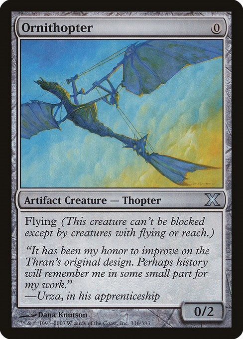 Image for Ornithopter (336) (10E) - Magic: The Gathering