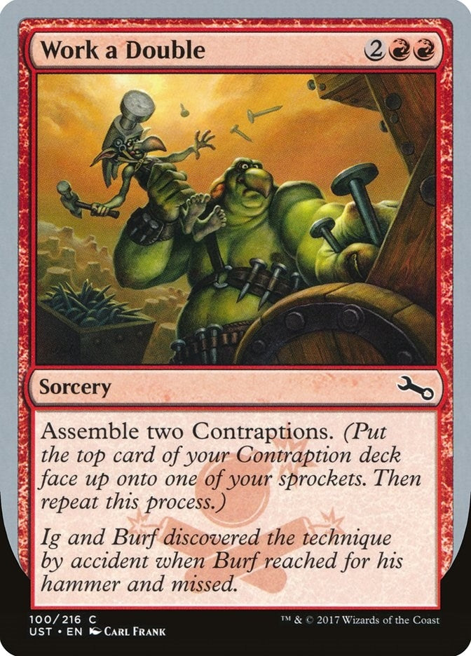 Image for Work a Double (100) (UST) - Magic: The Gathering