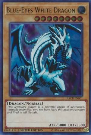 Blue-Eyes White Dragon (KACB-EN001) (SEALED)