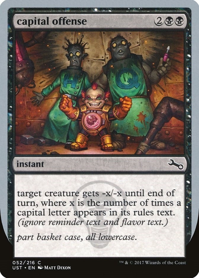 Image for capital offense (52) (UST) - Magic: The Gathering