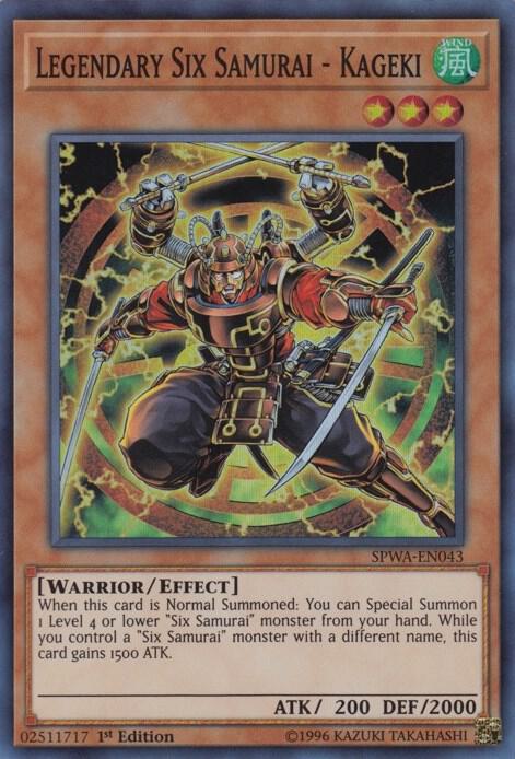 Legendary Six Samurai - Kageki (SPWA-EN043) (SPWA)