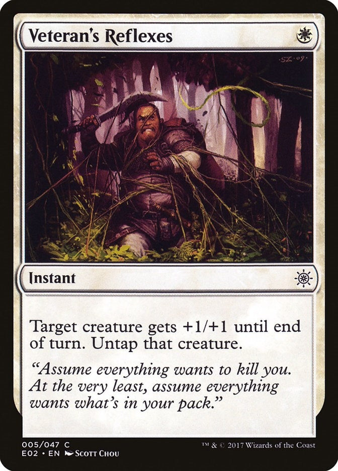 Image for Veteran's Reflexes (5) (E02) - Magic: The Gathering