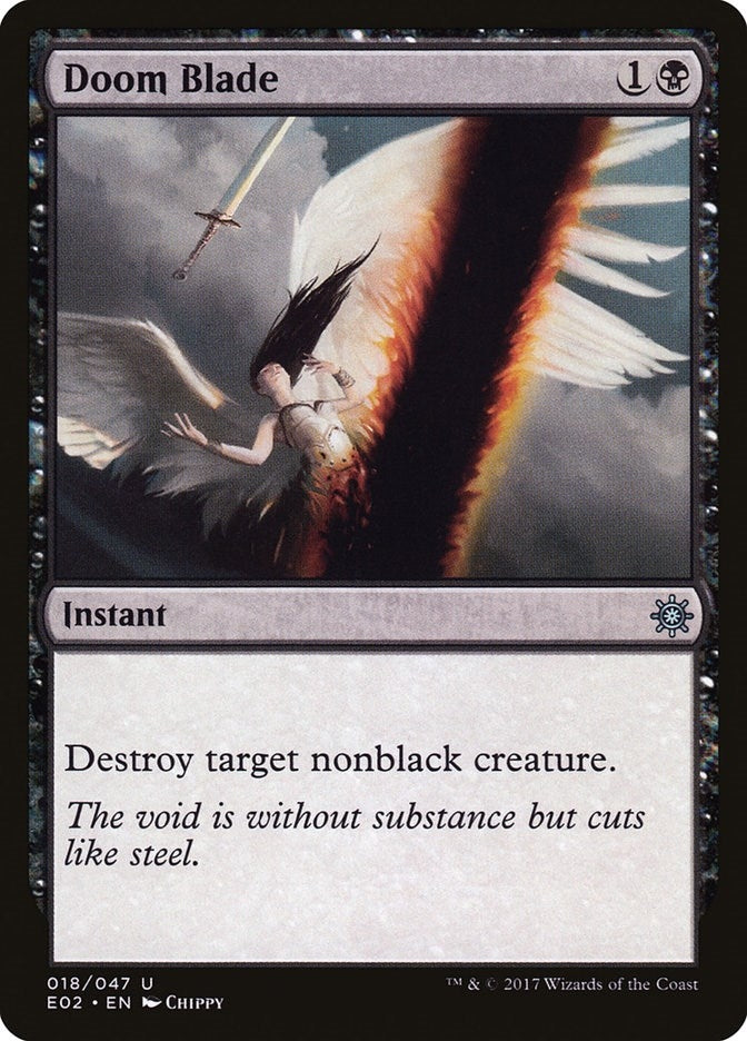 Image for Doom Blade (18) (E02) - Magic: The Gathering