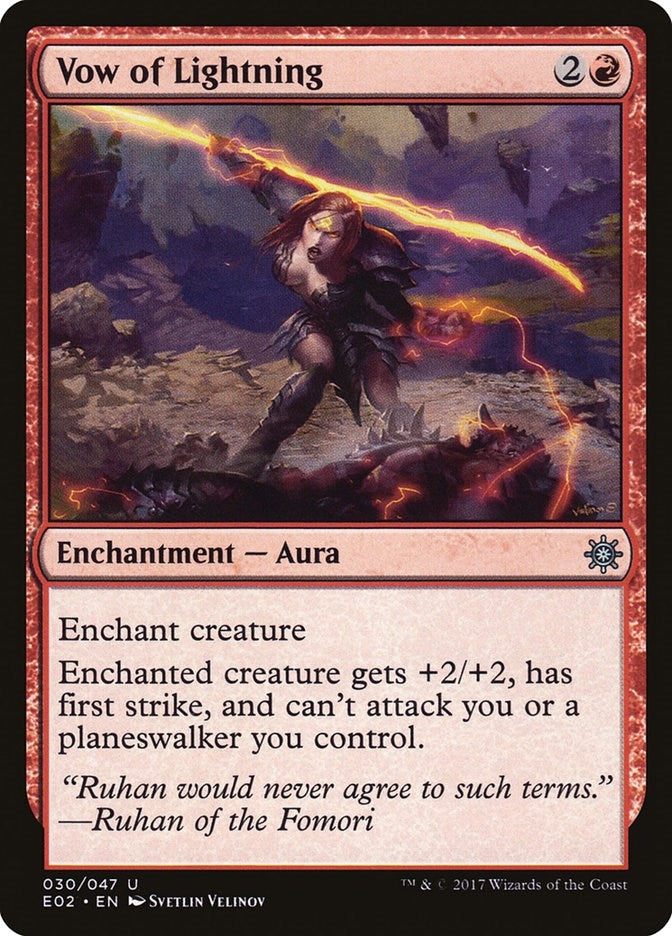 Image for Vow of Lightning (30) (E02) - Magic: The Gathering