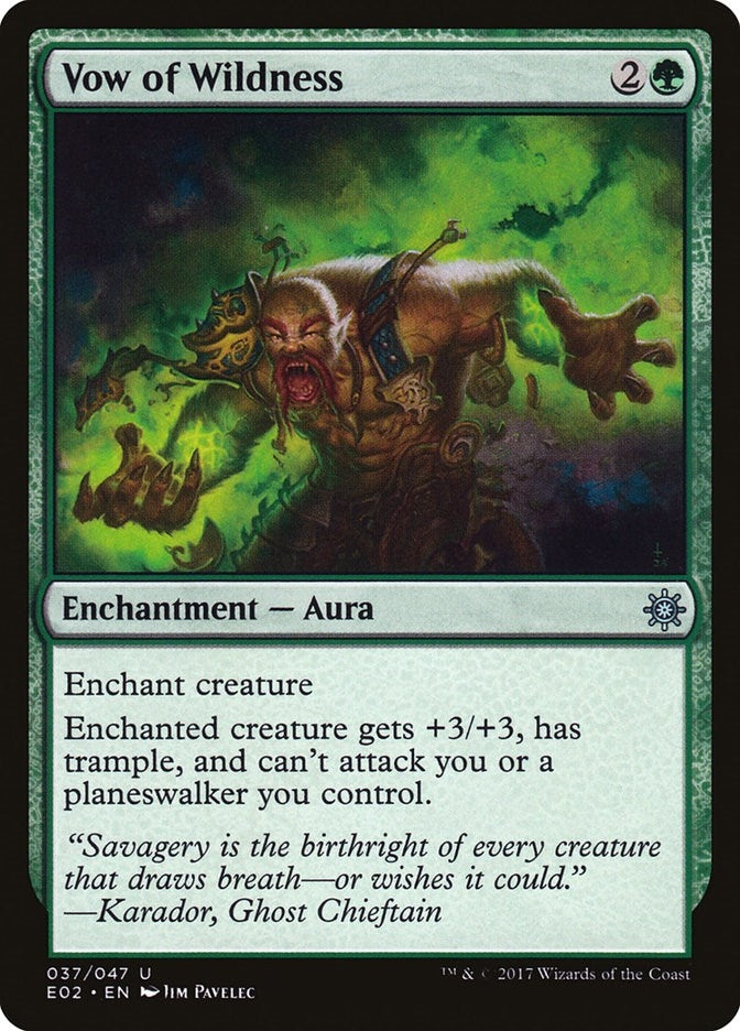Image for Vow of Wildness (37) (E02) - Magic: The Gathering