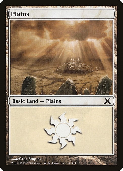 Image for Plains (366) (366) (10E) - Magic: The Gathering