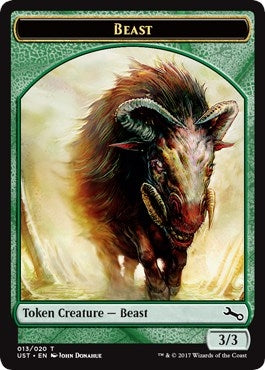 Image for Beast Token (13) (UST) - Magic: The Gathering