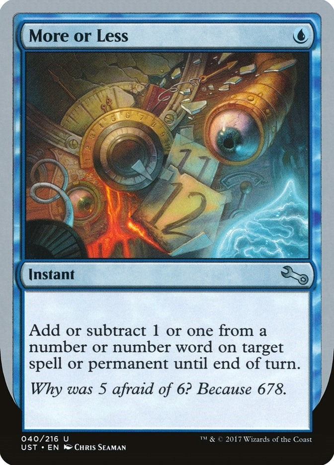 Image for More or Less (40) (UST) - Magic: The Gathering
