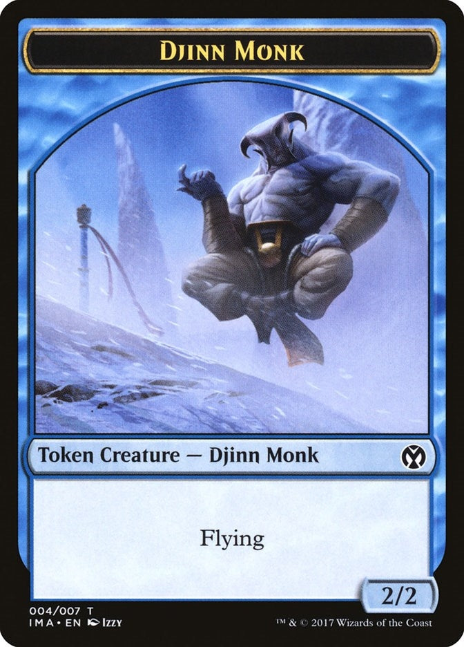 Image for Djinn Monk Token (004) (4) (IMA) - Magic: The Gathering