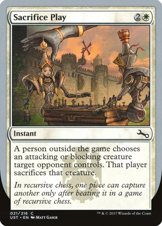 Image for Sacrifice Play (21) (UST) - Magic: The Gathering