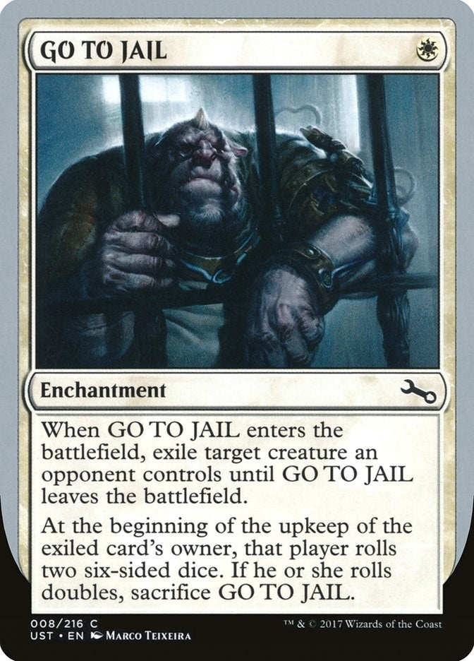Image for GO TO JAIL (8) (UST) - Magic: The Gathering