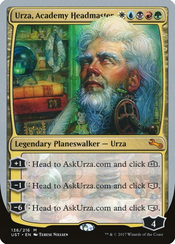 Image for Urza, Academy Headmaster (136) (UST) - Magic: The Gathering