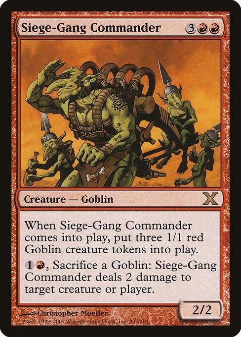 Image for Siege-Gang Commander (234) (10E) - Magic: The Gathering