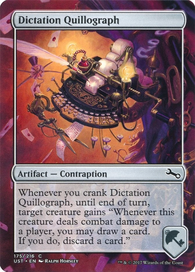 Image for Dictation Quillograph (175) (UST) - Magic: The Gathering