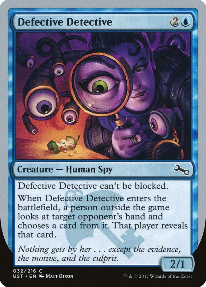 Image for Defective Detective (32) (UST) - Magic: The Gathering