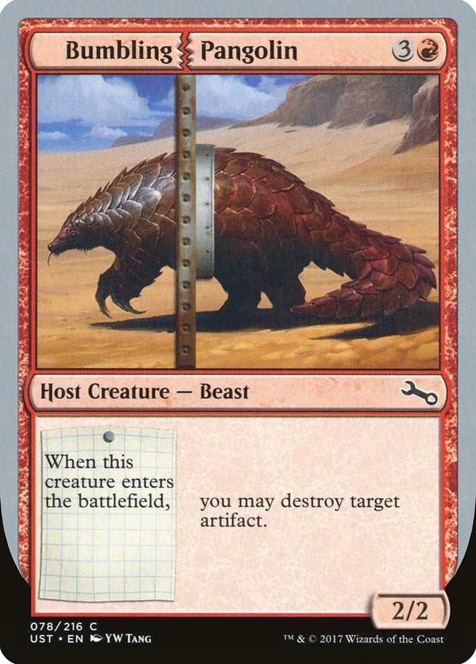 Image for Bumbling Pangolin (78) (UST) - Magic: The Gathering