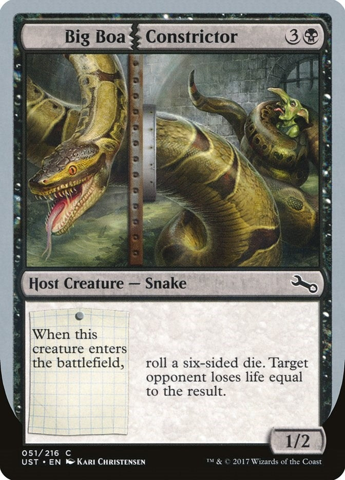 Image for Big Boa Constrictor (51) (UST) - Magic: The Gathering