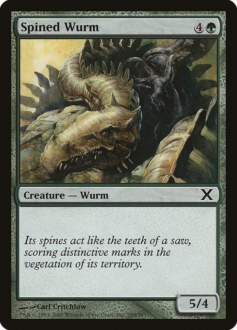 Image for Spined Wurm (298) (10E) - Magic: The Gathering