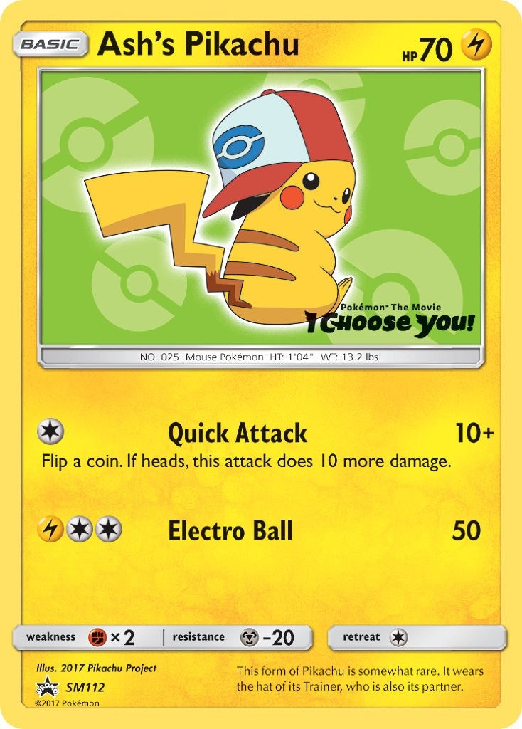 Ash's Pikachu - SM112 (SM112) (SMP)