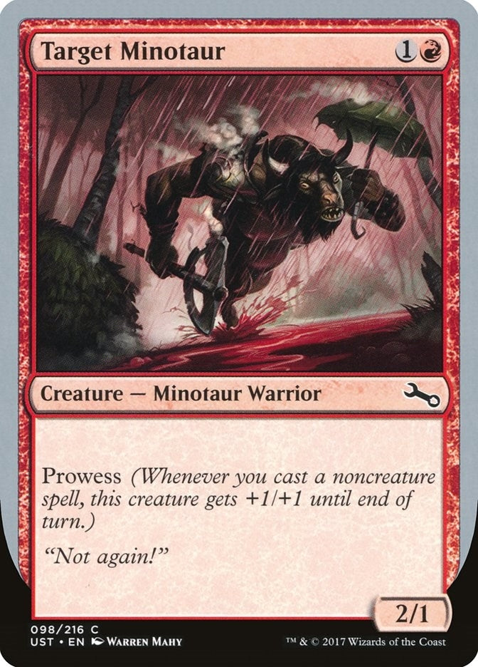 Image for Target Minotaur (B) (98) (UST) - Magic: The Gathering
