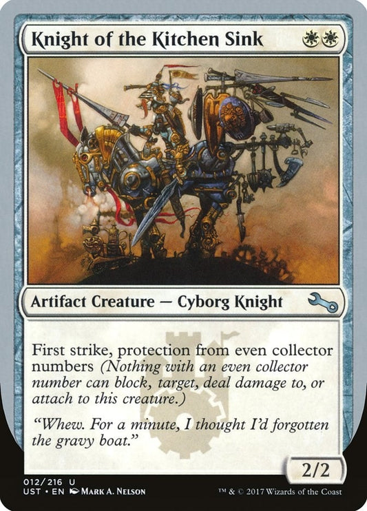 Image for Knight of the Kitchen Sink (B) (12) (UST) - Magic: The Gathering